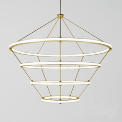 Ceiling light - Halo Chandelier 4 rings by Roll_Hill 