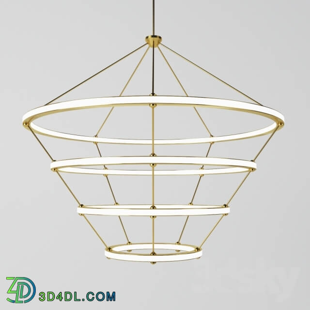 Ceiling light - Halo Chandelier 4 rings by Roll_Hill