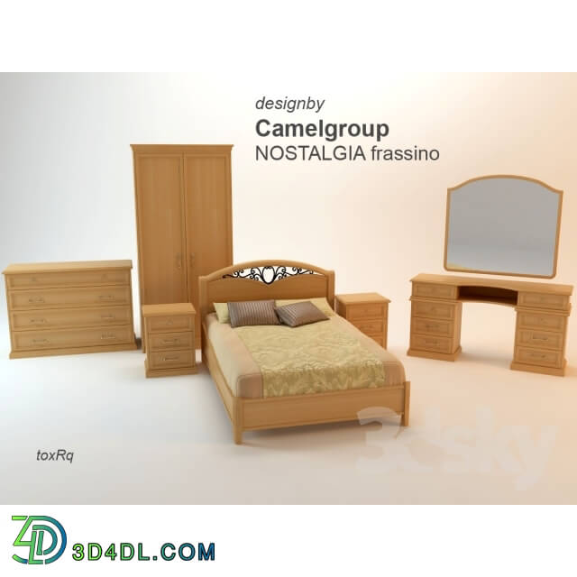 Bed - bedroom TRY frassino