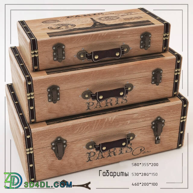 Other decorative objects - PROFI Woodland Imports Wood Trunk _Set of 3_