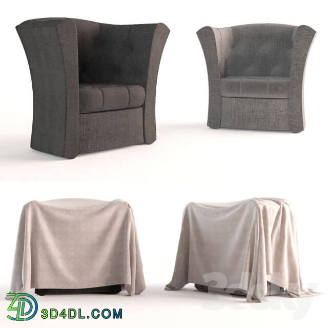 Arm chair - Single Seat Sofa with blanket