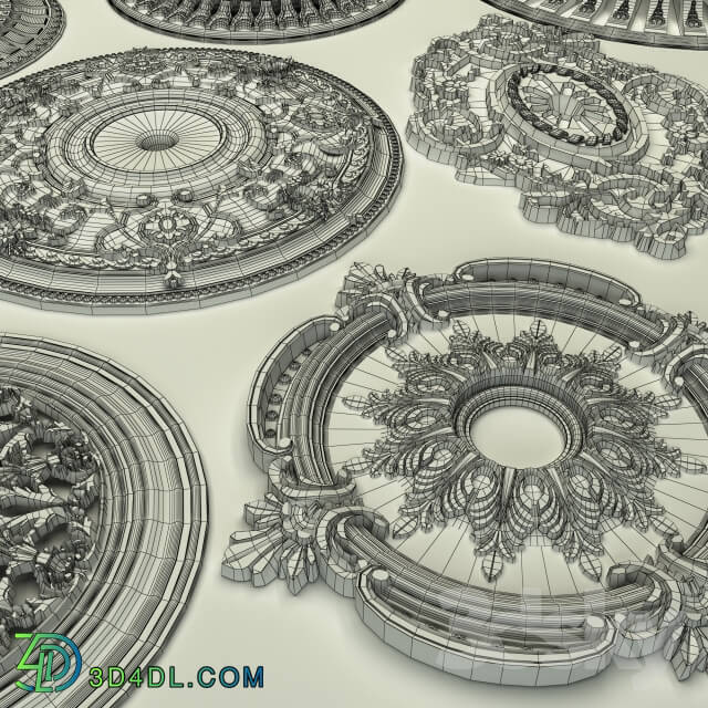 Decorative plaster - Ceiling outlet 1