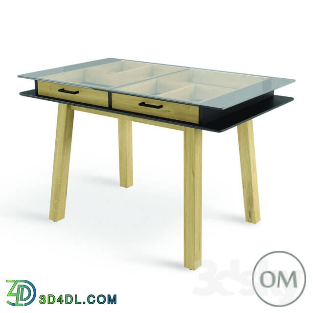 Table - Table with drawers Square