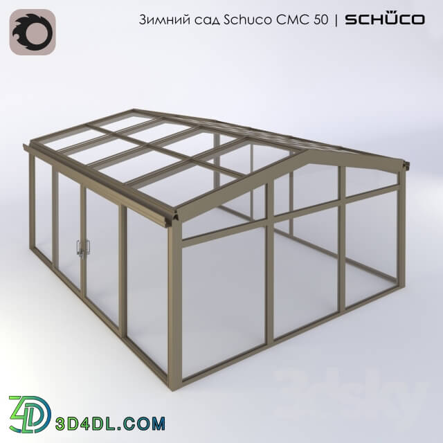Other architectural elements - The winter garden Schuco CMC 50 with a gable roof