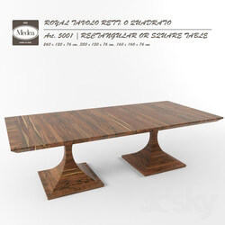 Table - Table ROYAL TAVOLO RETT. O QUADRATO from factory Medea 