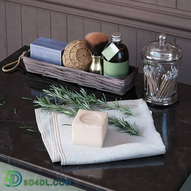 Bathroom accessories - Decorative set