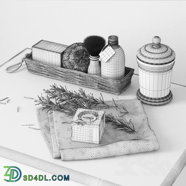 Bathroom accessories - Decorative set