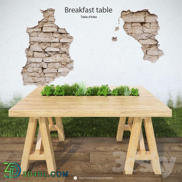 Table - breakfast table