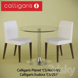 Table _ Chair - Table and chairs_ Calligaris Planet __39_CS _ 4005-VS__39_ _ _amp_ Calligaris Eudora __39_CS _ 257__39_ 