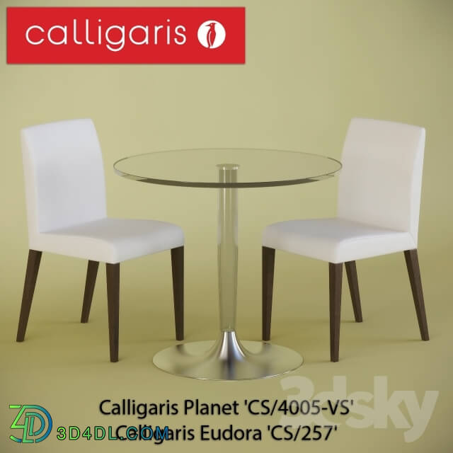 Table _ Chair - Table and chairs_ Calligaris Planet __39_CS _ 4005-VS__39_ _ _amp_ Calligaris Eudora __39_CS _ 257__39_