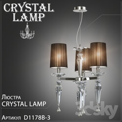 Ceiling light - Chandelier Crystal Lamp Falcetto D1178B-3 