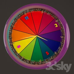 Other decorative objects - color circle clock 