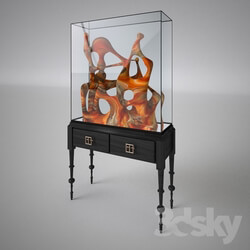 Other - Display cabinet with sculptural coral 