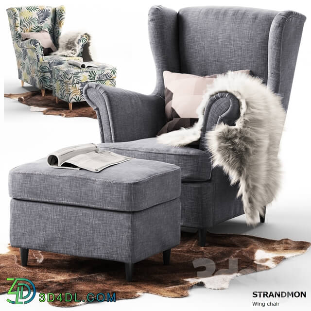 Arm chair - chair Strandmon Ikea _ chair STRANDMON Ikea