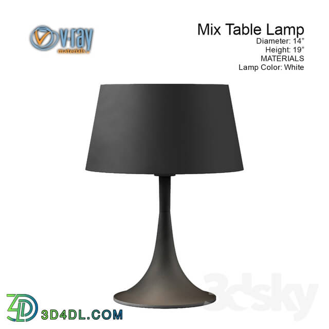 Table lamp - Mix Table Lamp Black