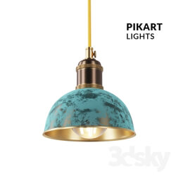 Ceiling light - Suspension brass Small_ art. 3292. by Pikartlights 