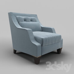 Arm chair - OM Fratelli Barri MESTRE chair in fabric blue-gray mat _ART62799-col. 12__ legs in mahogany veneer _Mahogany C__ FB.ACH.MES.181 