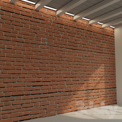 Stone - Brick wall. Old brick. 68 
