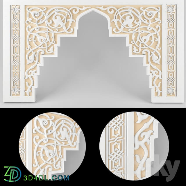 Decorative plaster - Moorish molding _corners_