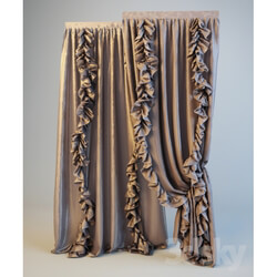 Curtain - Curtains with Ruffles 