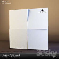 3D panel - Gypsum panel 3d Art-176 by ArtRelef 