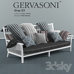 Sofa - Gervasoni Gray 03 divani 