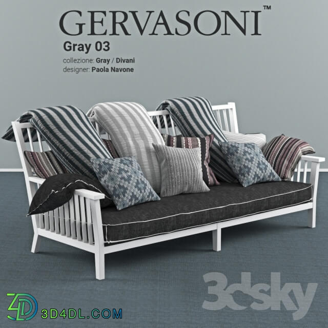 Sofa - Gervasoni Gray 03 divani