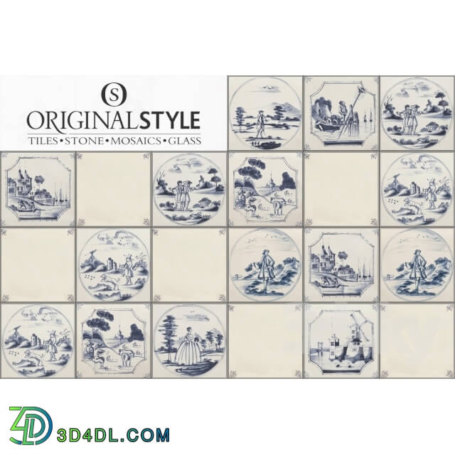 Tile - Originalstyle - English Delft Wall Tiles