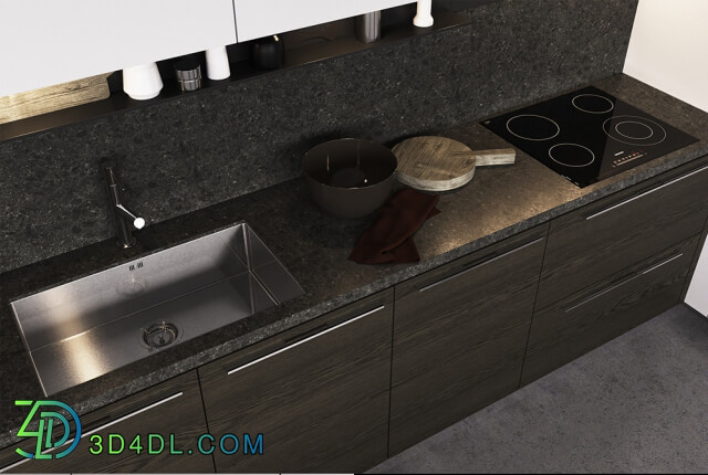 Kitchen - Kitchen Poliform My Planet Handle _vray_ corona_