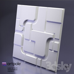 3D panel - Gypsum 3d Space panel from Artpole 