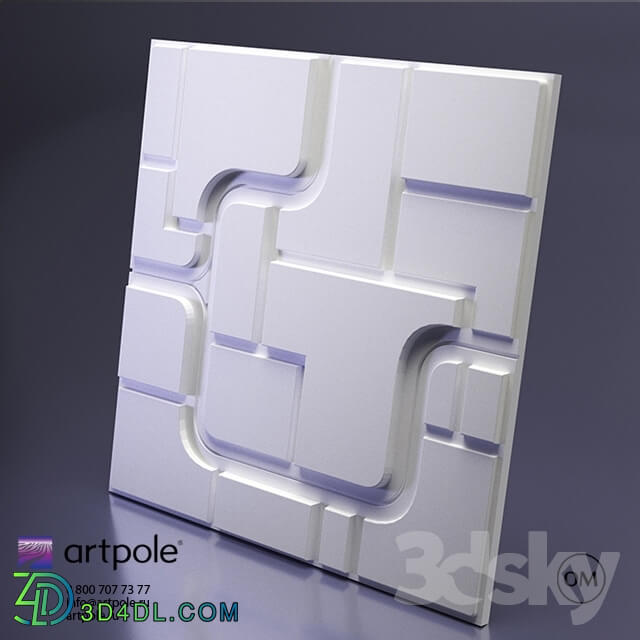 3D panel - Gypsum 3d Space panel from Artpole