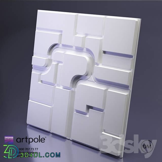 3D panel - Gypsum 3d Space panel from Artpole