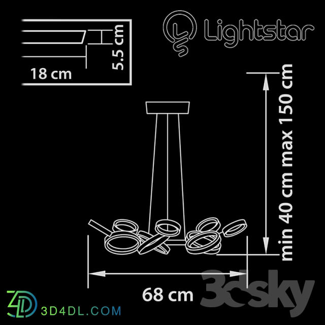 Ceiling light - Lightstrar chandelier