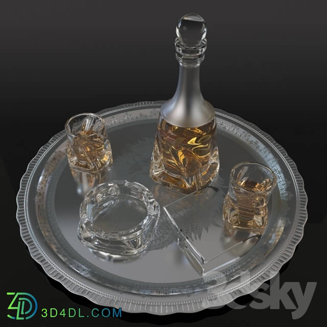 Food and drinks - whisky_set