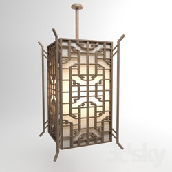 Ceiling light - Lantern chinese frame 