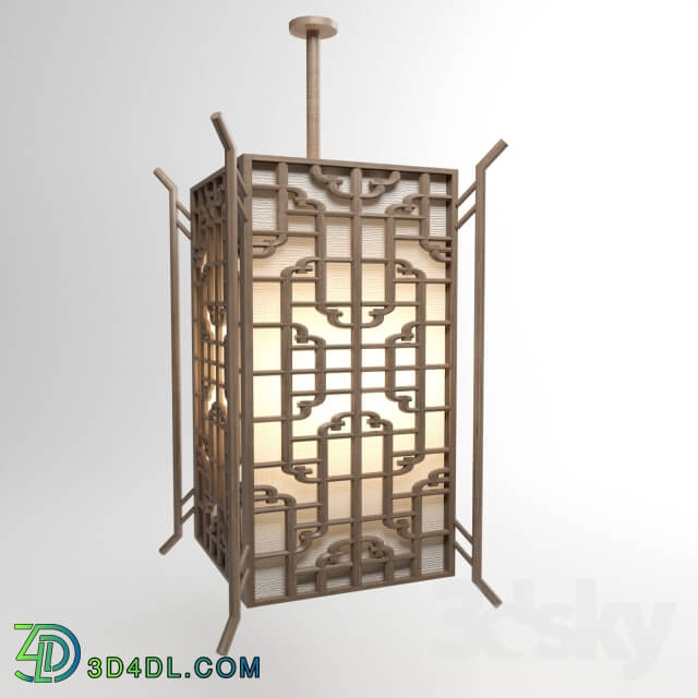 Ceiling light - Lantern chinese frame