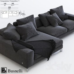 Sofa - Corner sofa Busnelli 