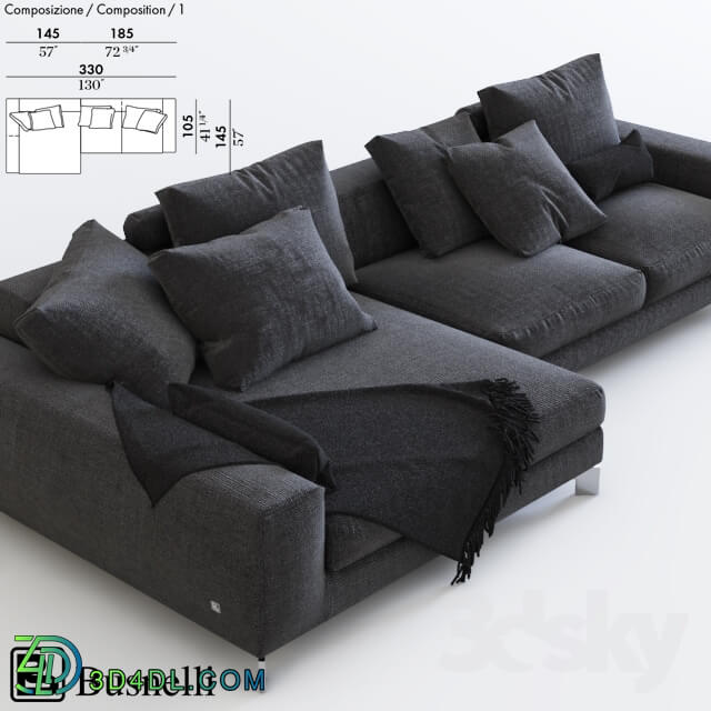 Sofa - Corner sofa Busnelli