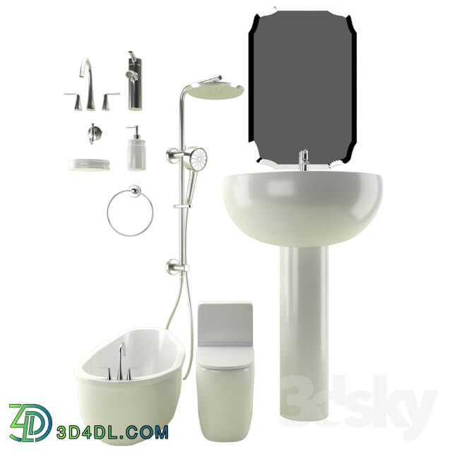 Bathtub - Bathroom Set 01