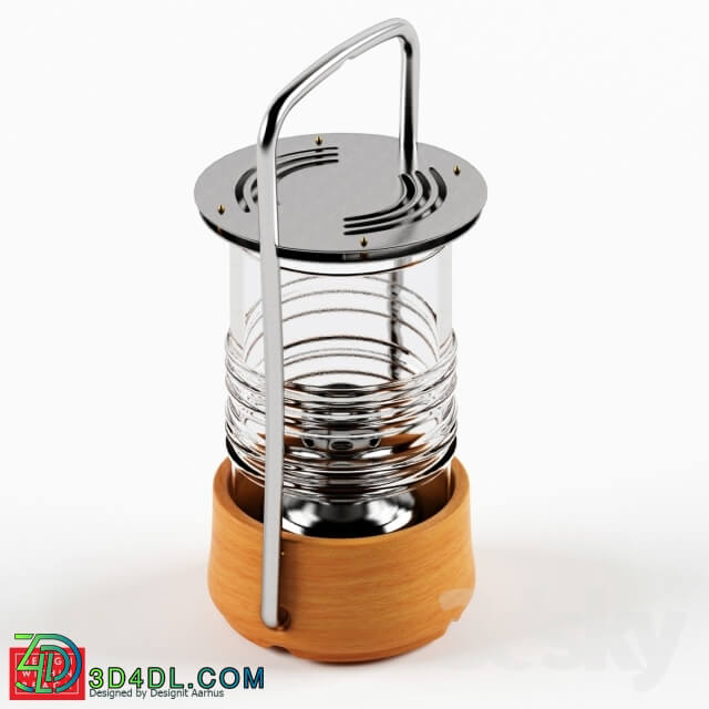 Table lamp - Bollard Oil Lamp
