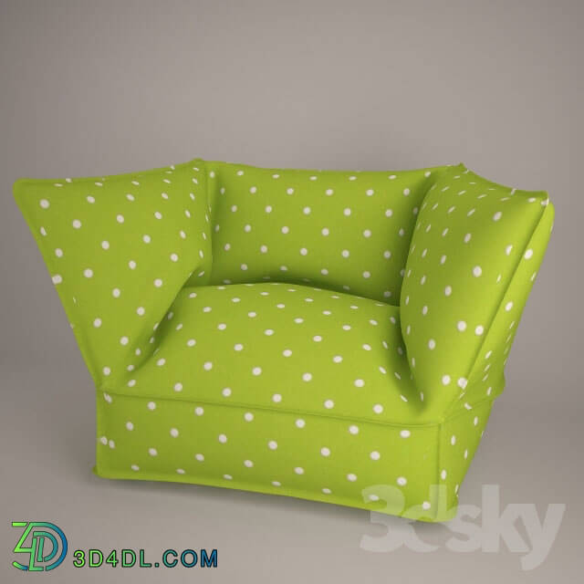 Arm chair - chair with polka dots