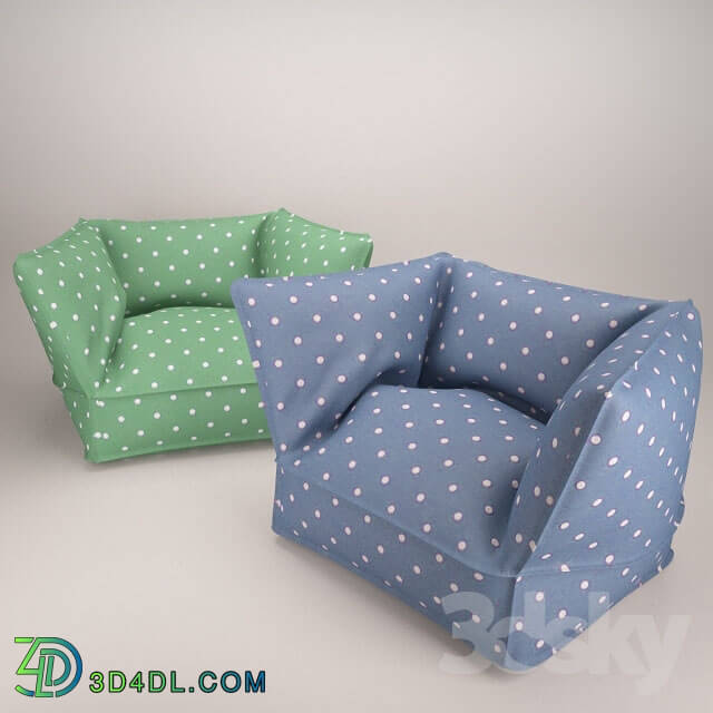 Arm chair - chair with polka dots