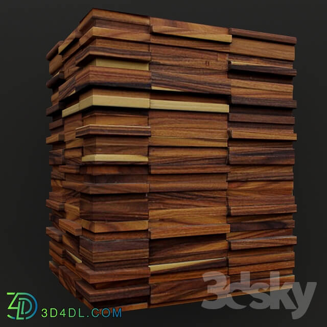 Other decorative objects - wooden planks panel