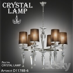 Ceiling light - Chandelier Crystal Lamp Falcetto D1178B-6 