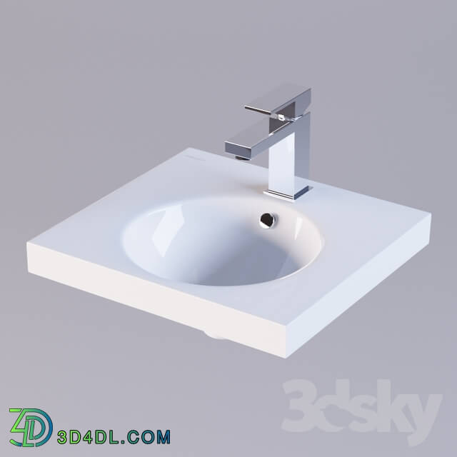 Wash basin - Washbasin Sanita Luxe Next 50