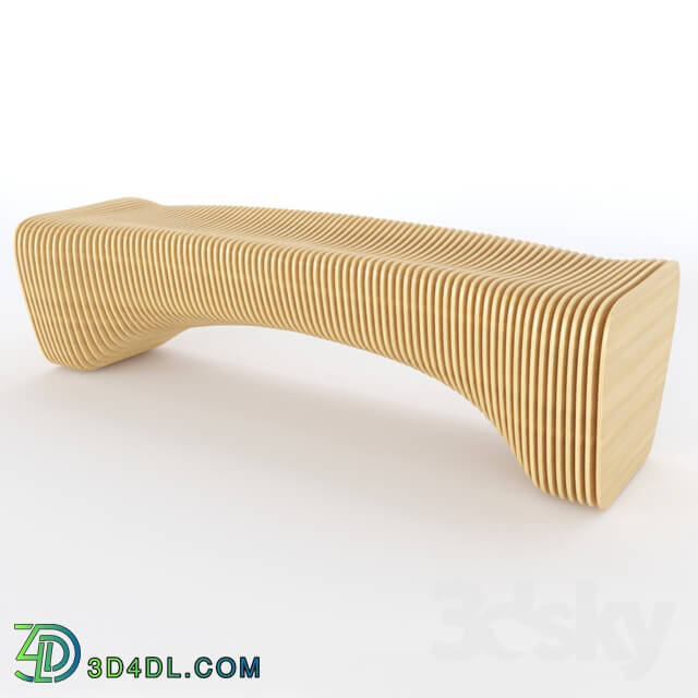 Other architectural elements - Wooden bench Lago Verde