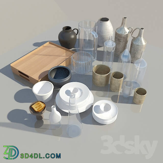 Tableware - kitchen set 01