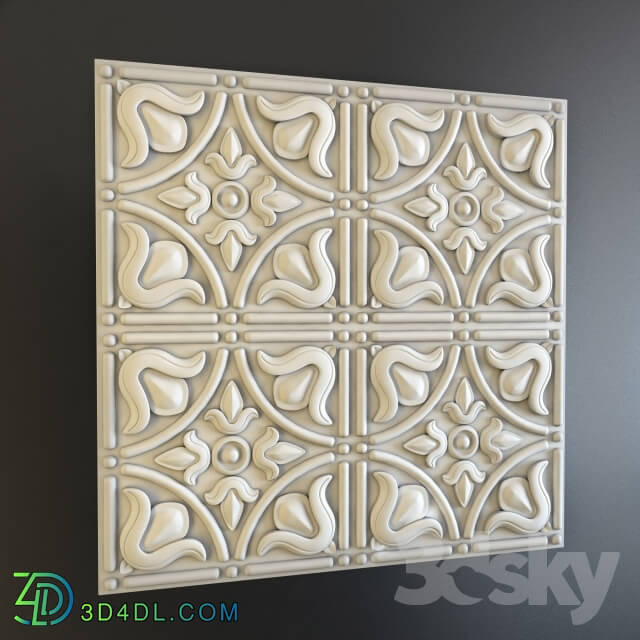 Decorative plaster - Decorative panel 834