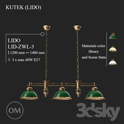Ceiling light - KUTEK _LIDO_ LID-ZWL-3 