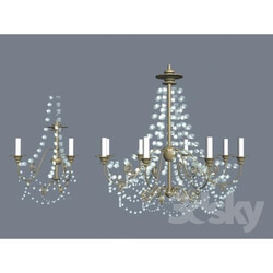 Ceiling light - Classic Sconce and 8ro_kova_ chandelier 